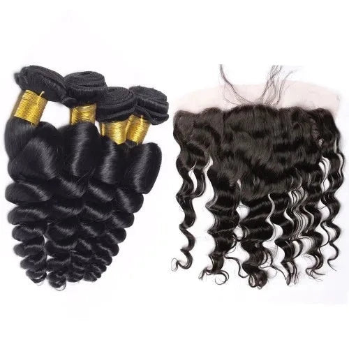 100% Brazilian Loosewave Virgin Human hair Bundles